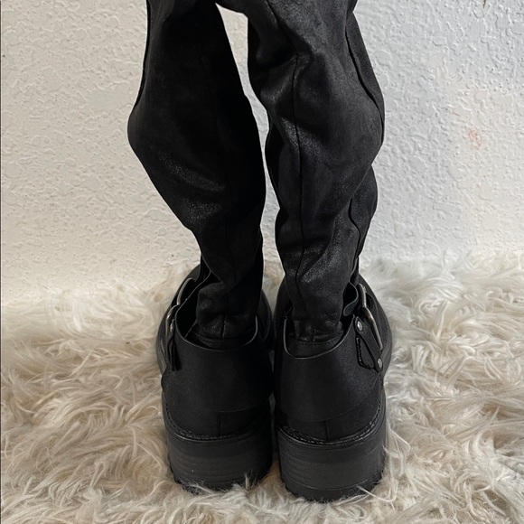 CARLOS BY CARLOS SANTANA Selena Slouchy High Black Boots Size 8.5 NEW - Picture 3 of 11